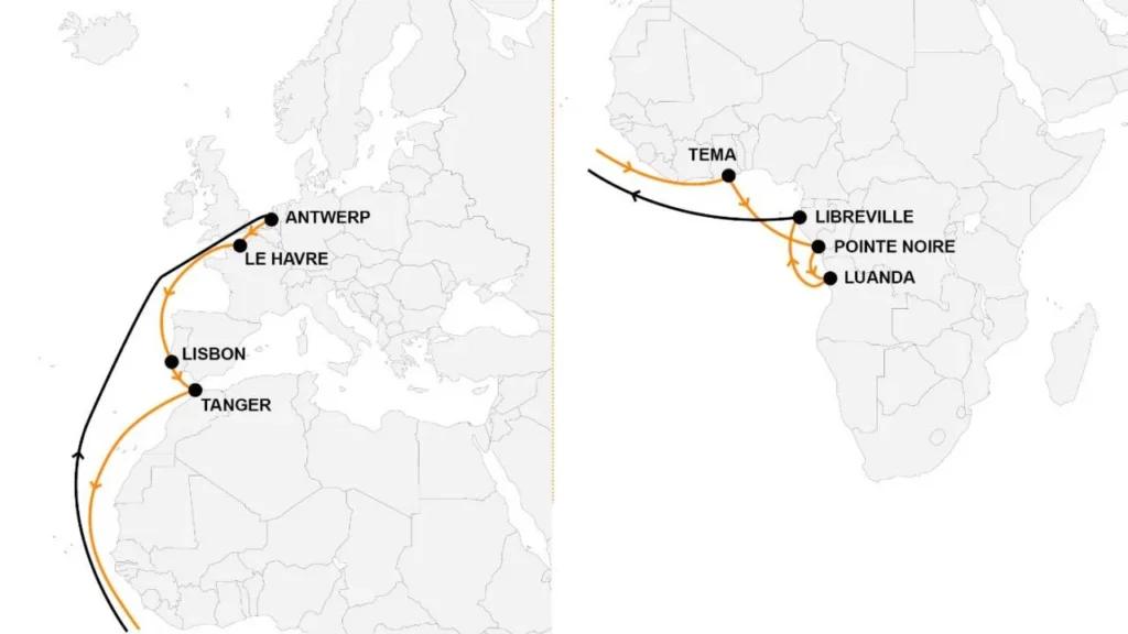 Hapag-Lloyd aprimora rede de serviços africana