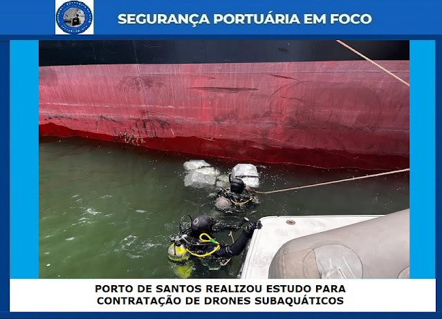 PORTO DE SANTOS REALIZOU ESTUDO PARA CONTRATAÇÃO DE DRONES SUBAQUÁTICOS